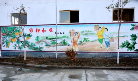 枝江乡镇文化墙 乡风文明焕发新活力